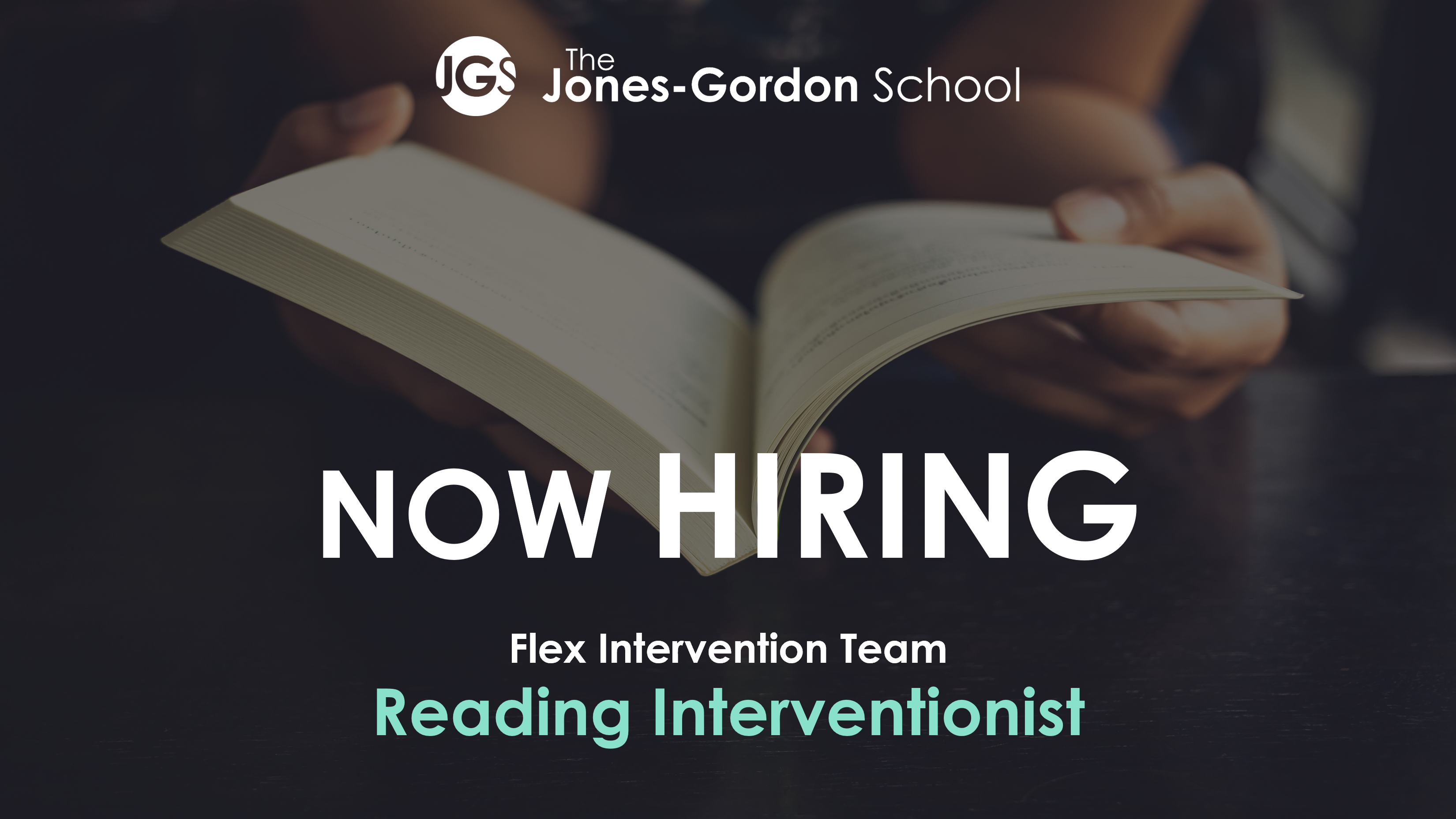 Hiring graphic for a Reading Interventionist