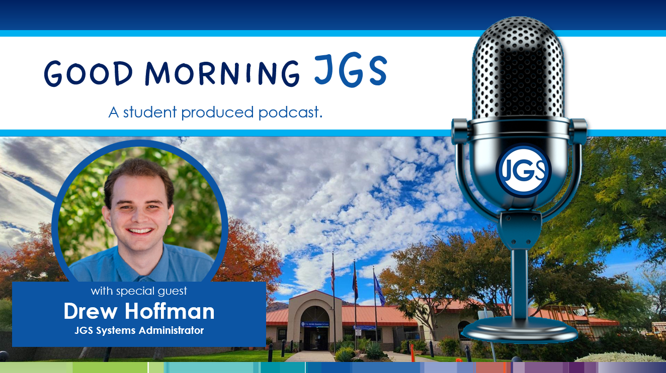 Good Morning JGS Podcast featuring special guest Kadence, a high school student.