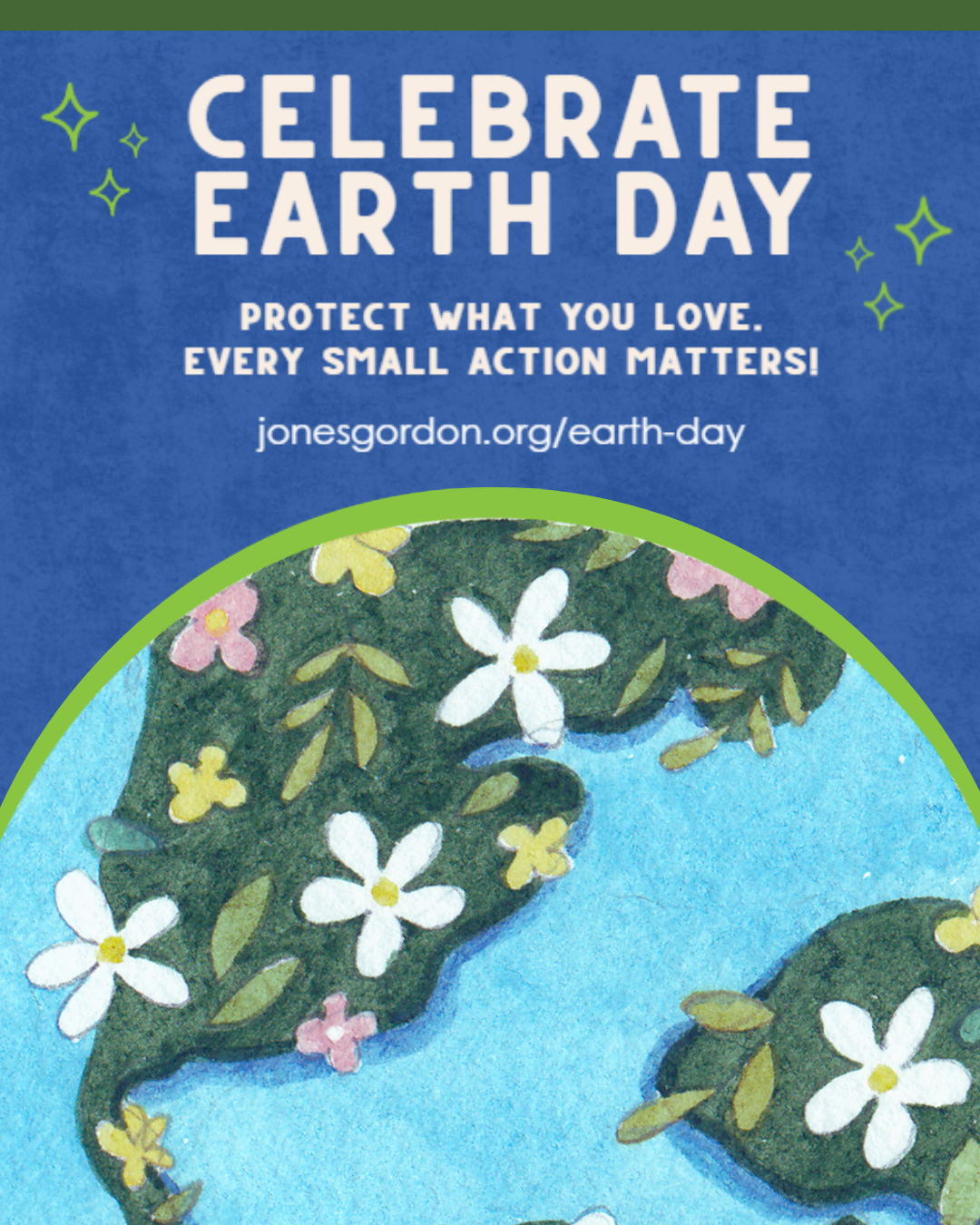 Graphic representing the Scholastic Book Fair hosted at The Jones-Gordon School on April 6th to April 10th.