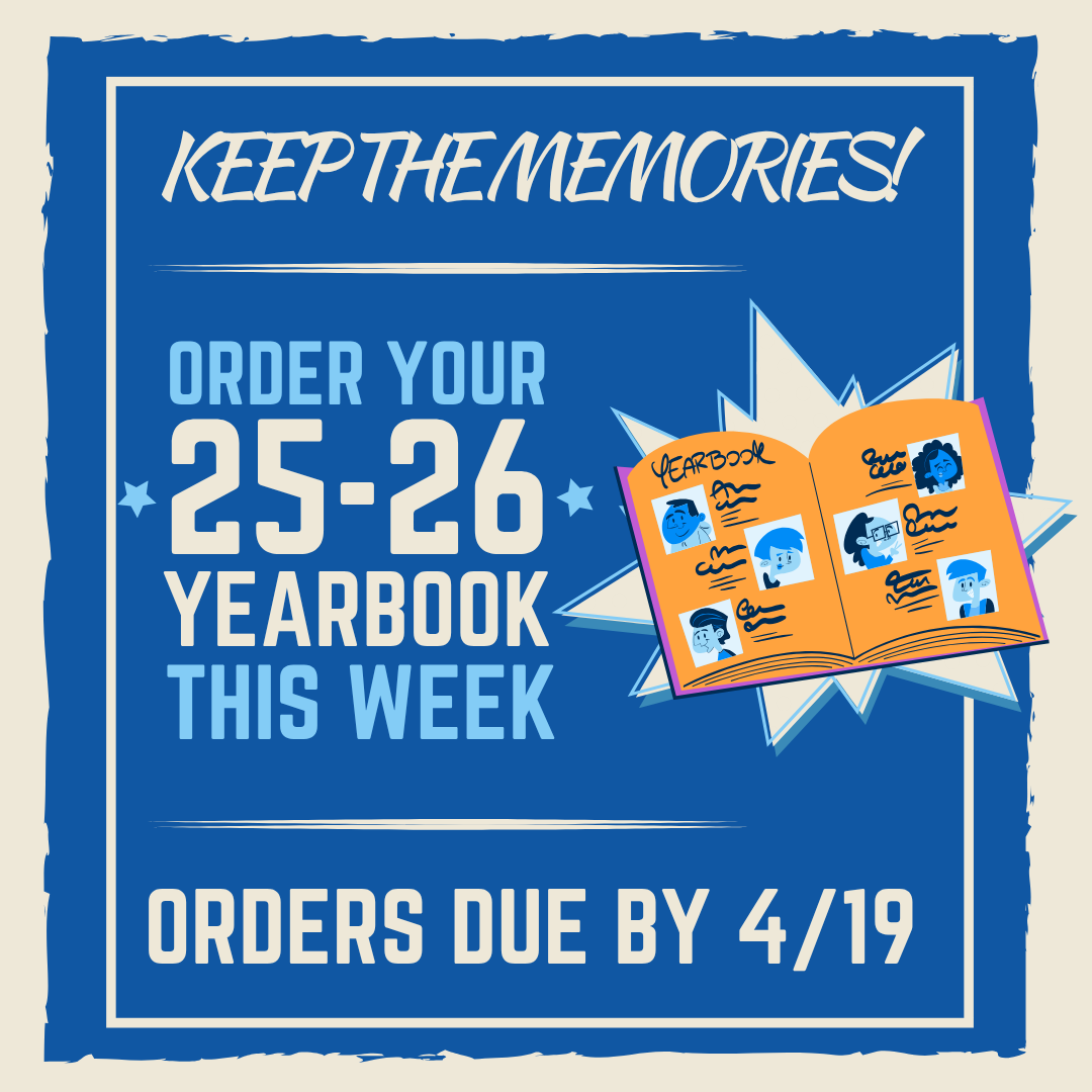 Graphic representing the Scholastic Book Fair hosted at The Jones-Gordon School on April 6th to April 10th.